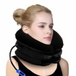 جهاز شد وسحب الرقبة القابل للنفخ – 3 طبقات مع 3 أنابيب | مساج وتراكشن هوائي لتخفيف آلام الرقبة - Image 7